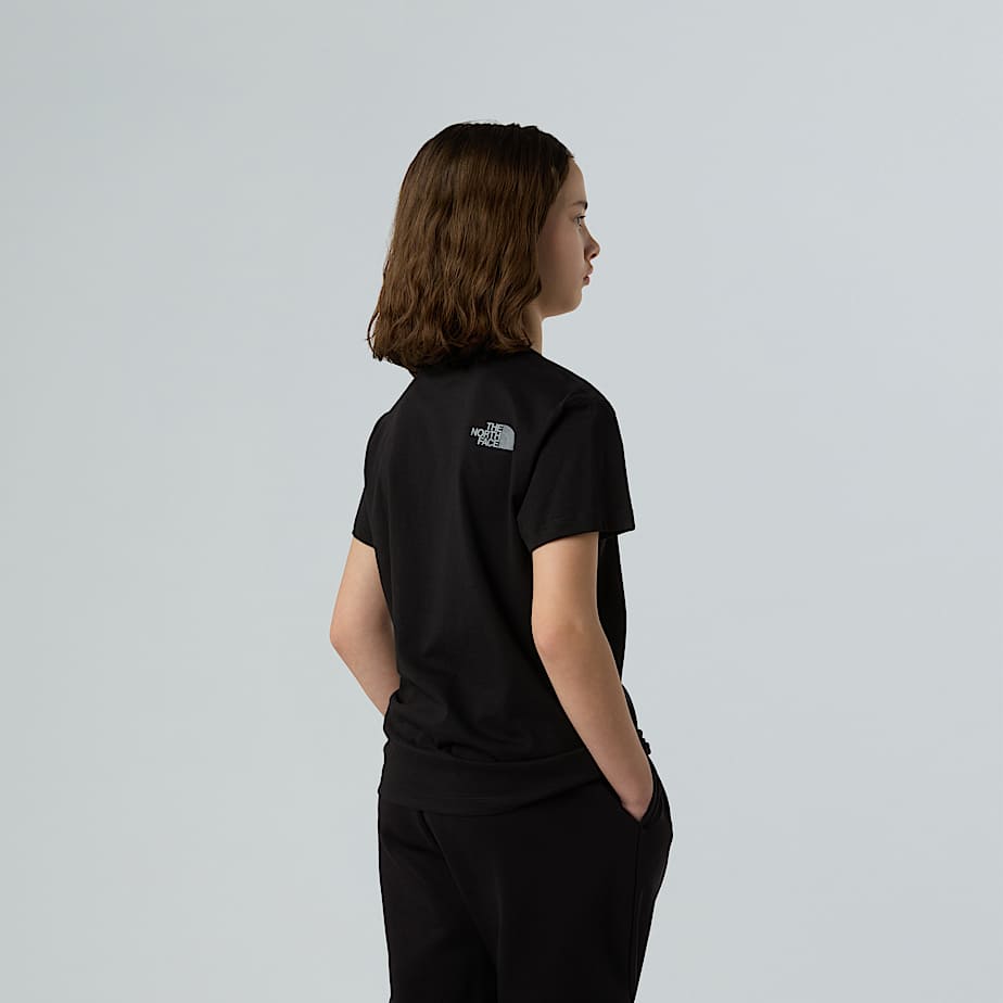 Reflective Logo Relaxed TShirt Girl TNF TNF Black ALT2
