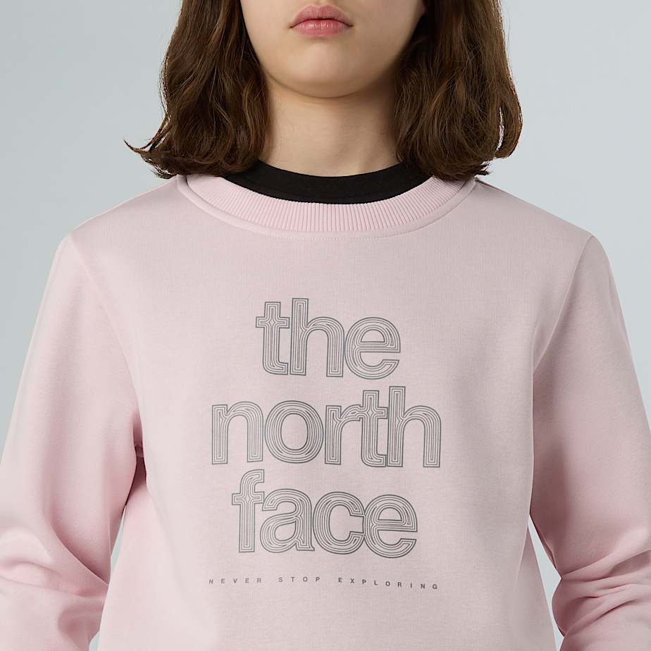 Reflective Logo Relaxed Sweatshirt Girl TNF ALT3