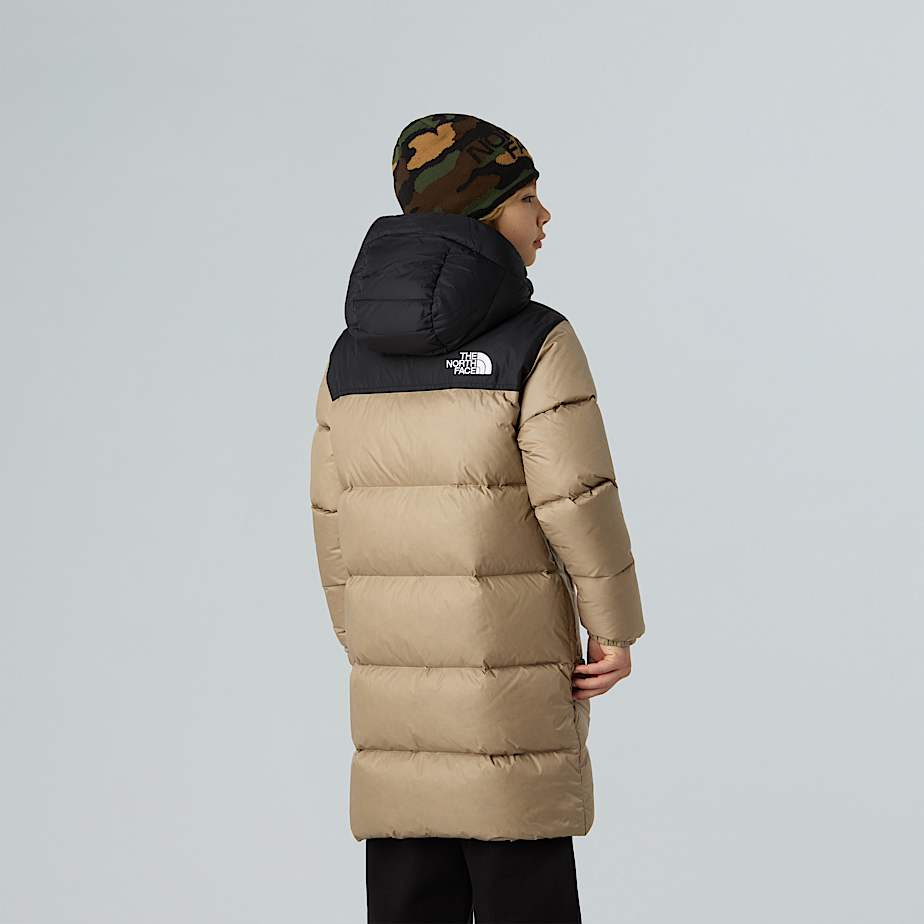 Modzieowa duga parka Nuptse TNF Mushroom Grey ALT6