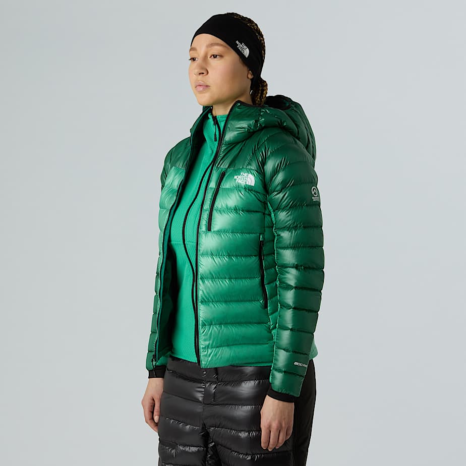 Womens Summit Breithorn Hooded Down Jacket TNF Nebula GreenEvergreen ALT3