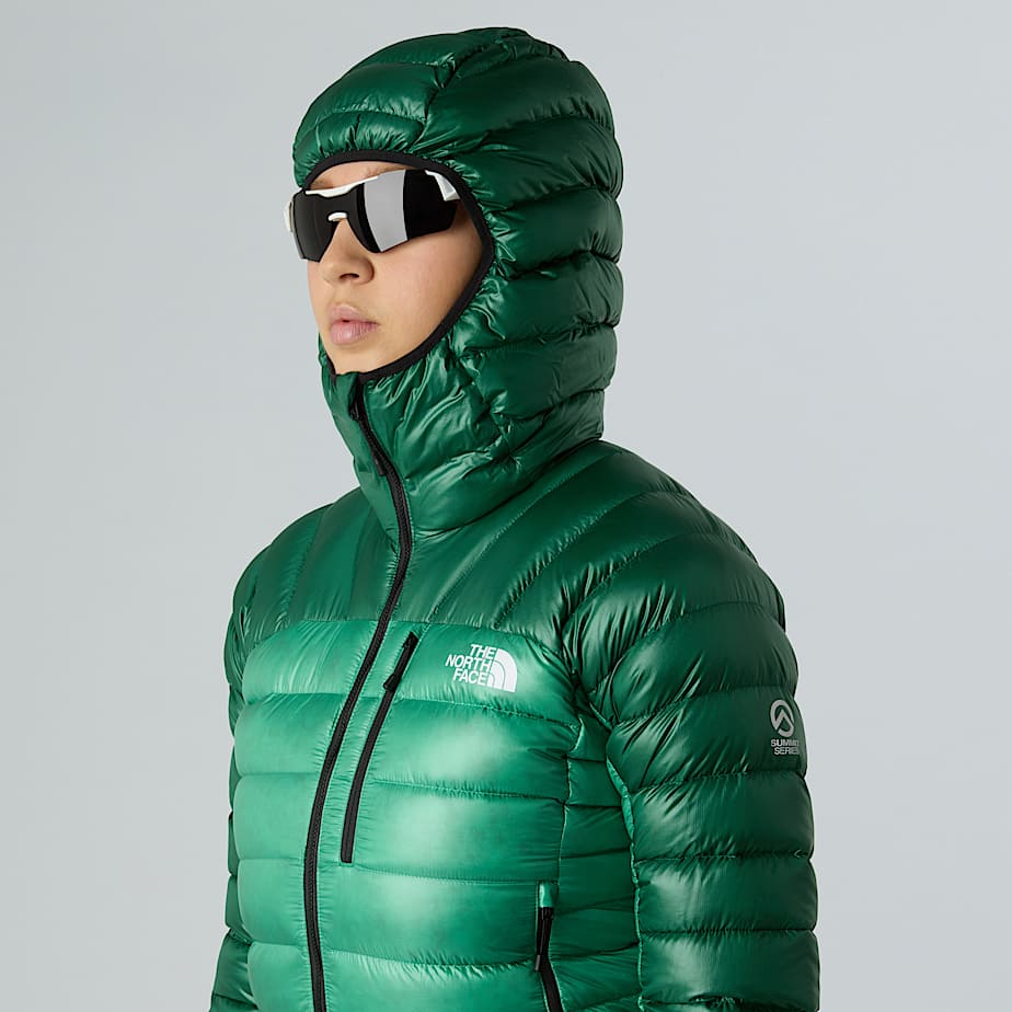 Womens Summit Breithorn Hooded Down Jacket TNF Nebula GreenEvergreen ALT5