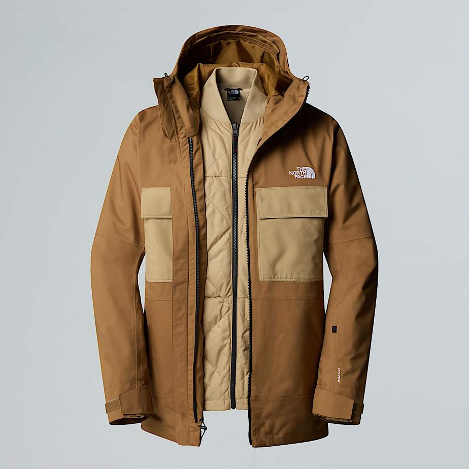 Fourbarrel Triclimate 3in1 Jacket M TNF Utility BrownKhaki Stone HERO