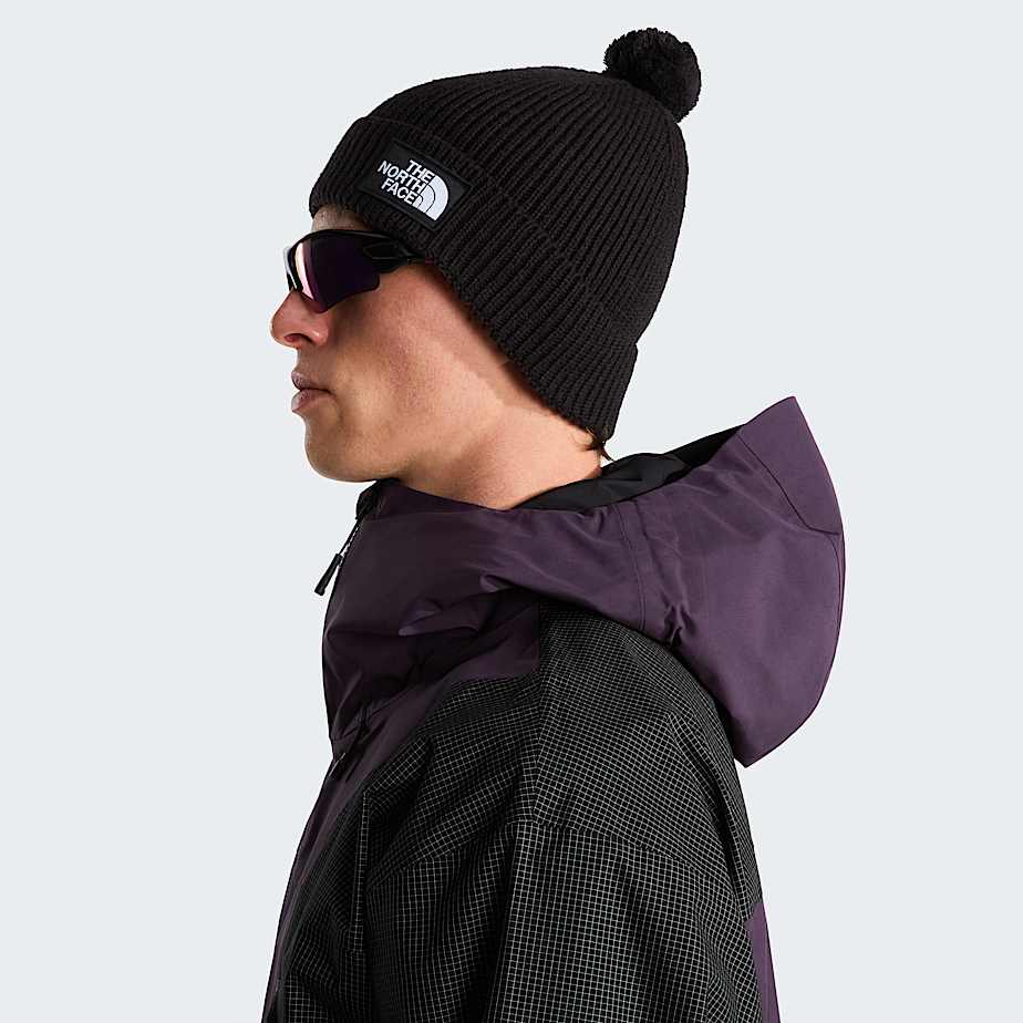 TNF Logo Box Beanie mit Bommel TNF TNF Black ALT3