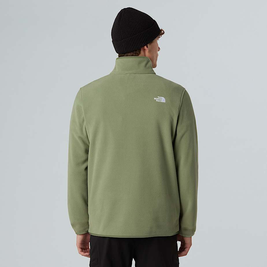 Glacierfleece met kwartrits voor heren TNF Bark Mist ALT2