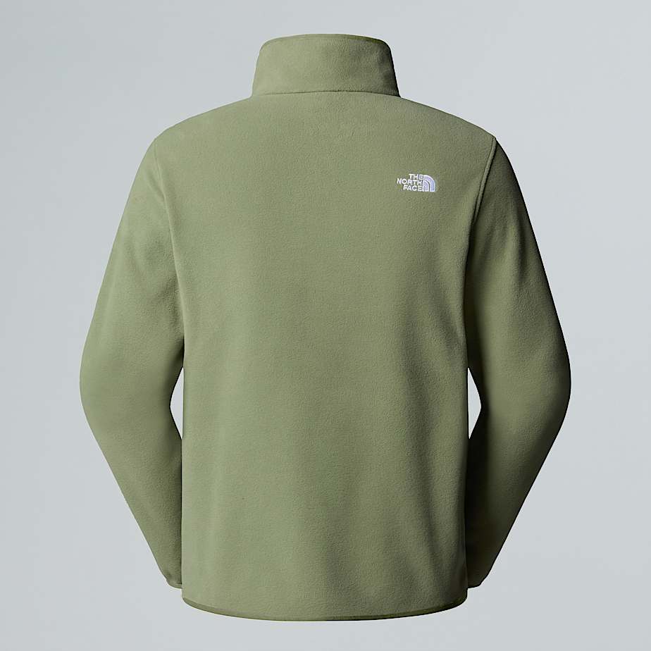 Glacierfleece met kwartrits voor heren TNF Bark Mist ALT21