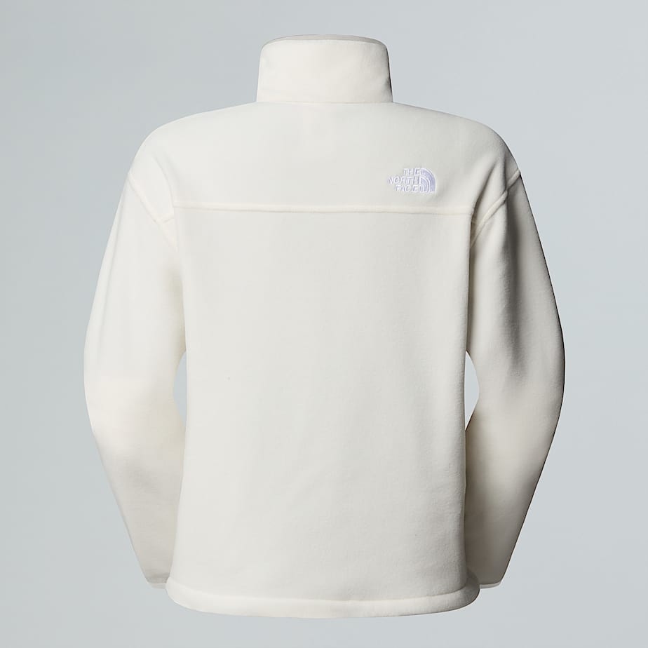 Kort Glacier fleece med halv lynls til damer TNF White Dune ALT21