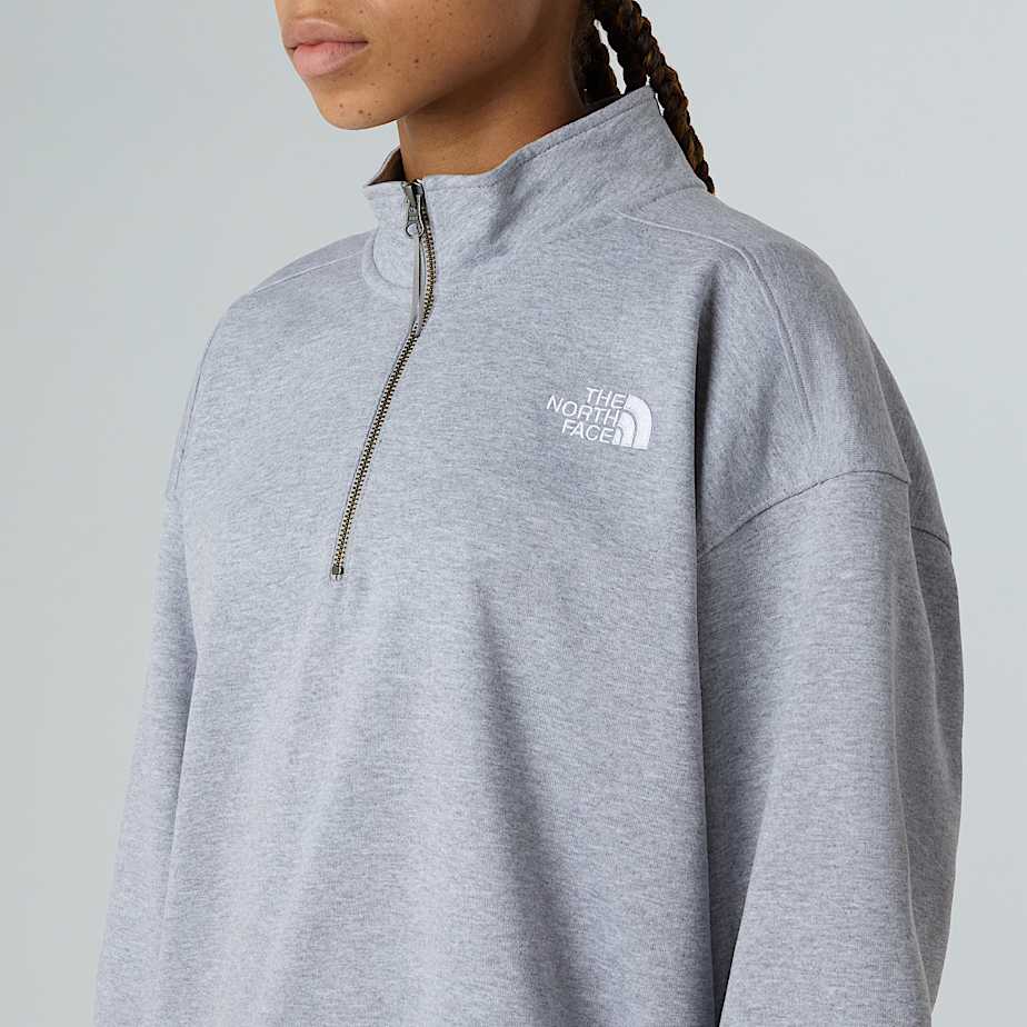 Oversized 14 Zip Sweatshirt Unisex TNF ALT9