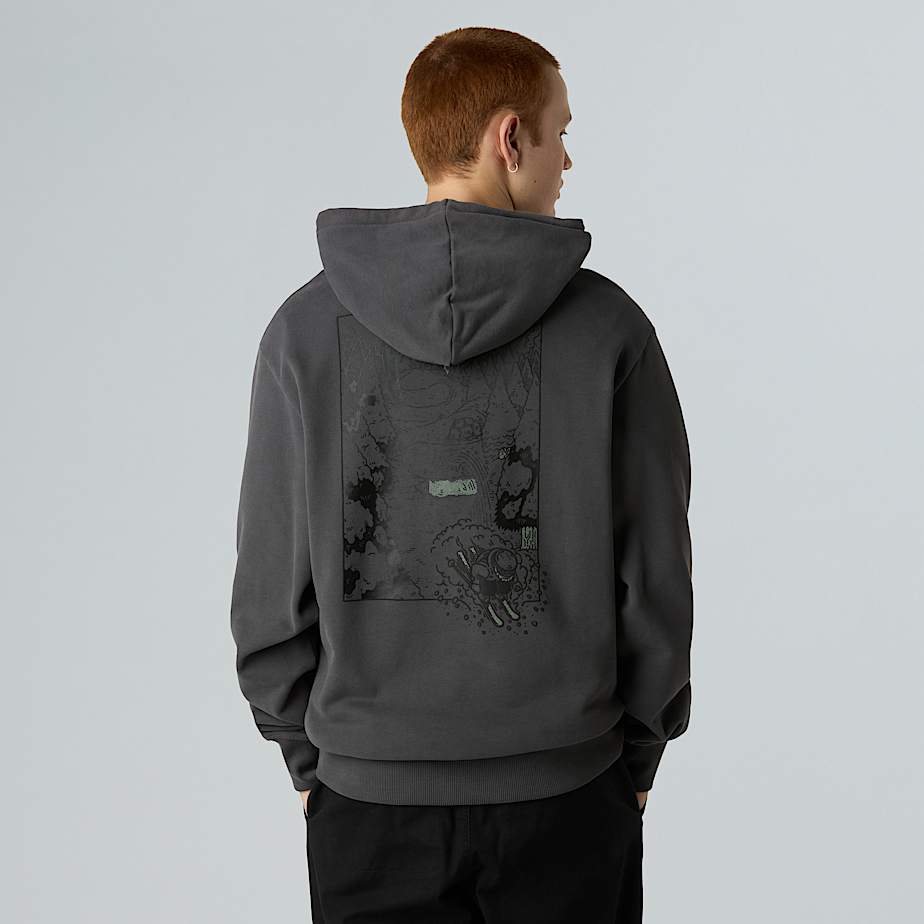 Luźna bluza unisex z kapturem i grafiką Powder Days - 3