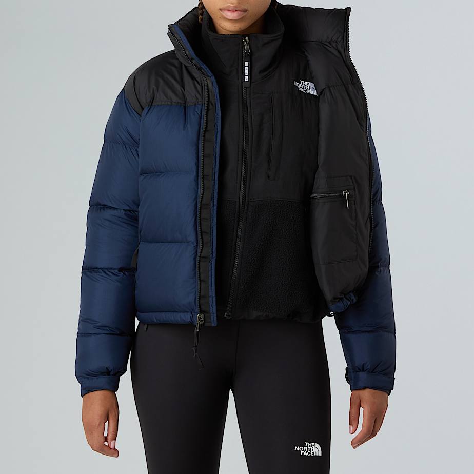 Womens 1996 Retro Nuptse Jacket TNF Summit NavyTNF BlackRecycled Down ALT6