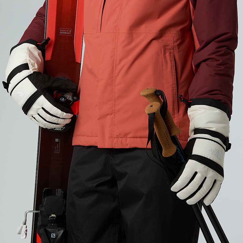 Womens Montana Ski Gloves TNF White Dune ALT4