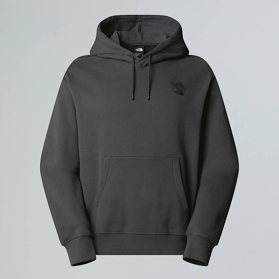 Luźna bluza unisex z kapturem i grafiką Powder Days - 2