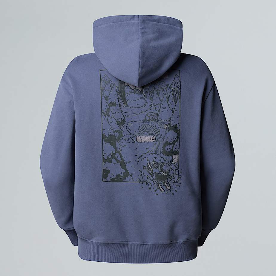 Unisex Powder Days Relaxed Graphic Hoodie TNF HERO