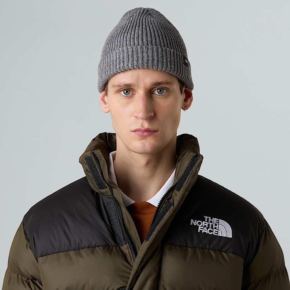 Fisherman Beanie TNF TNF Medium Grey Heather ALT1