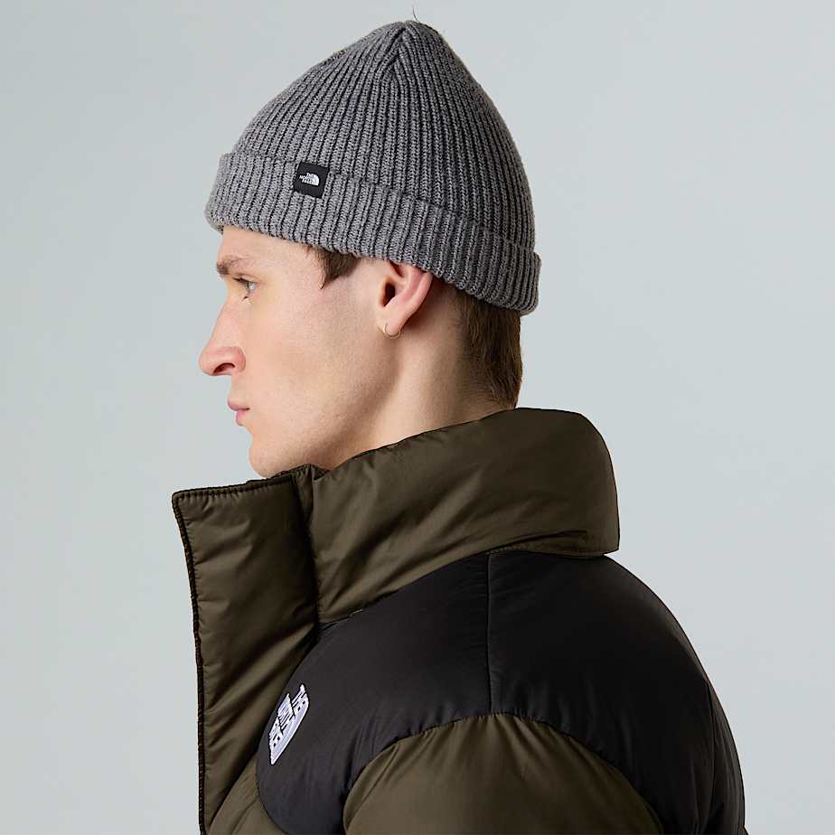 Fisherman Beanie TNF TNF Medium Grey Heather ALT3