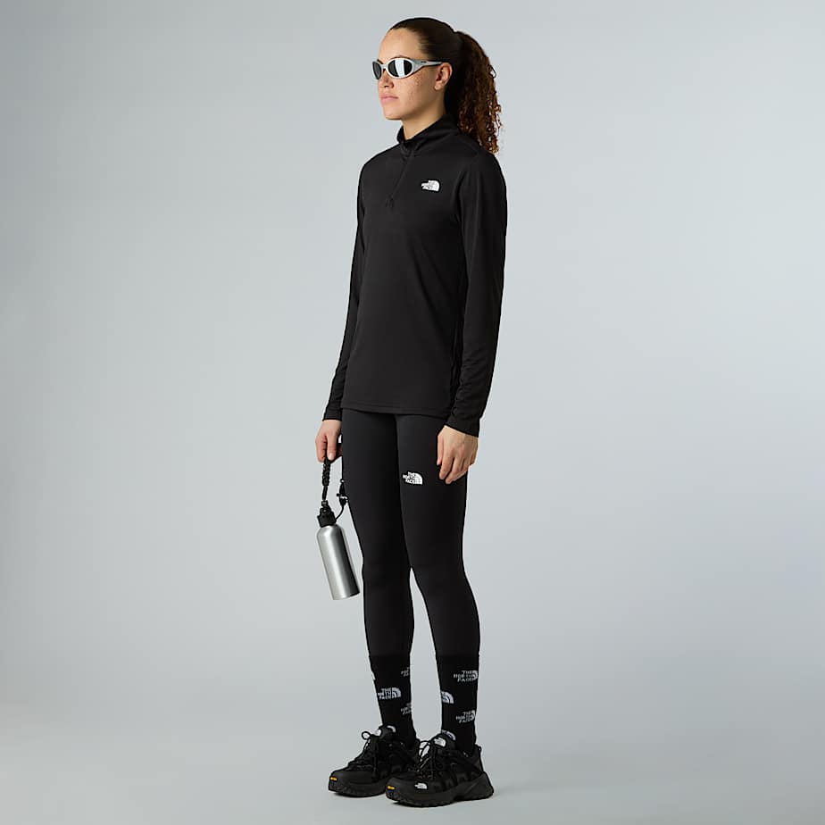 Top Flex Slim s dlouhým rukávem a krátkým zipem pro dámy - 2