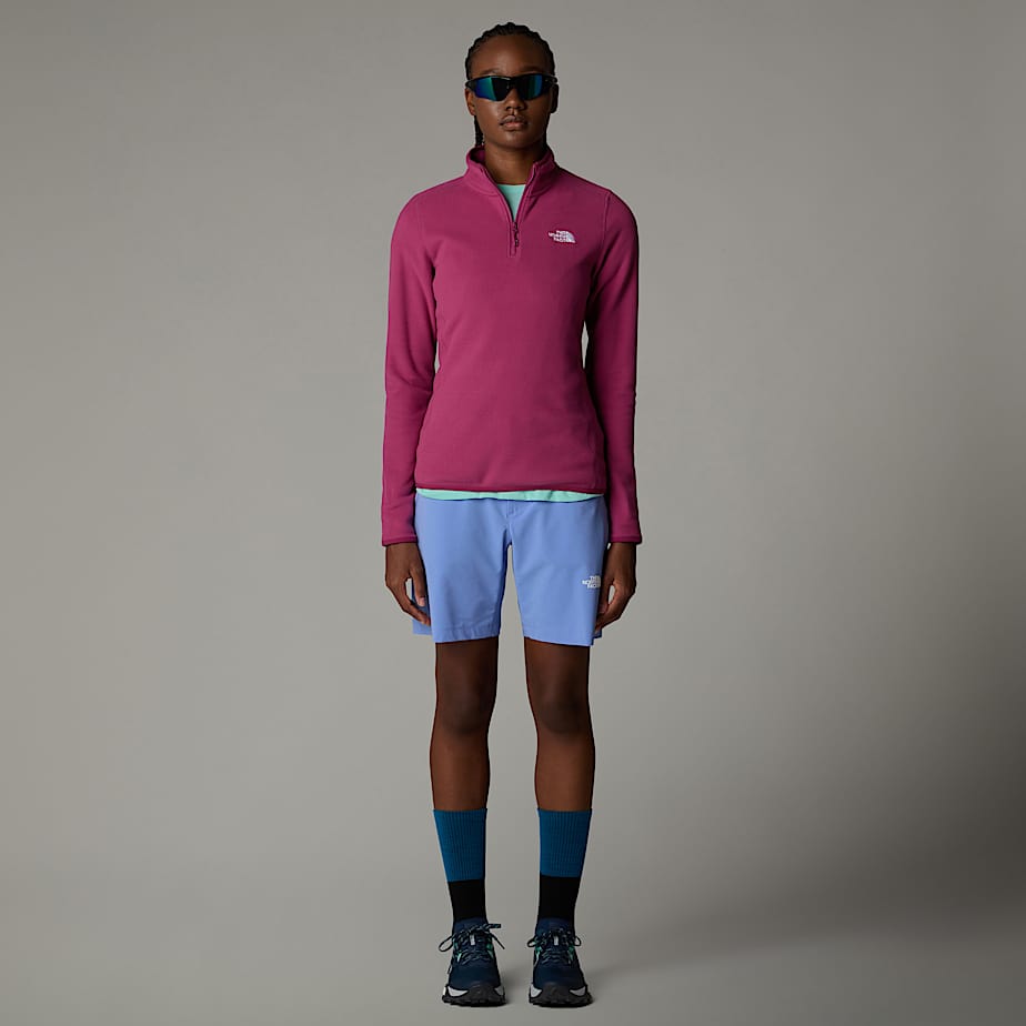 100 Glacier Fleece mit 14langem RV fr Damen TNF ALT7