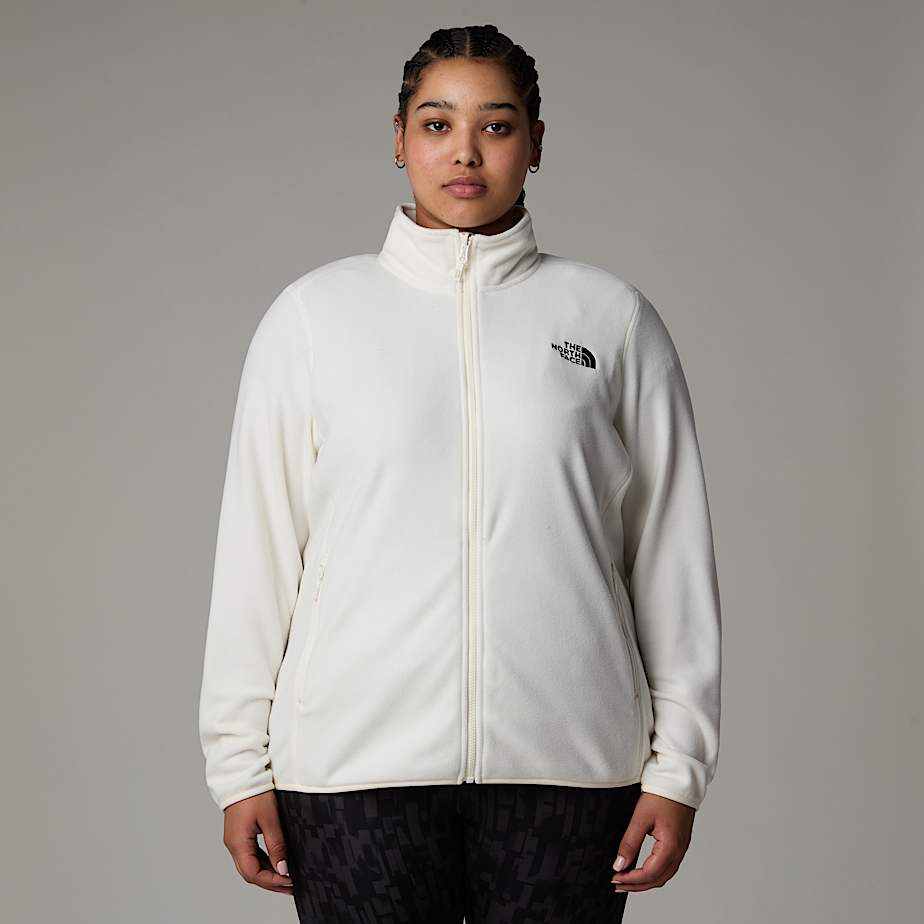 100 Glacier Fleece mit durchgehendem RV in bergre fr Damen TNF ALT4