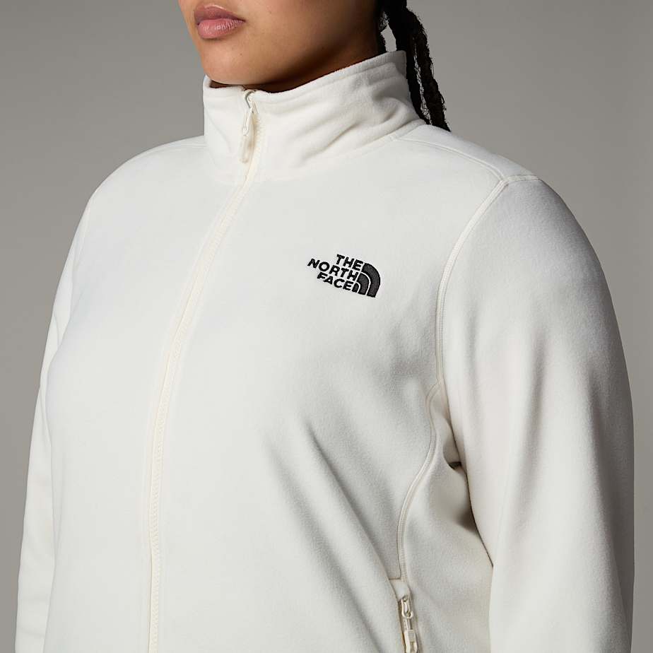 100 Glacier Fleece mit durchgehendem RV in bergre fr Damen TNF ALT8