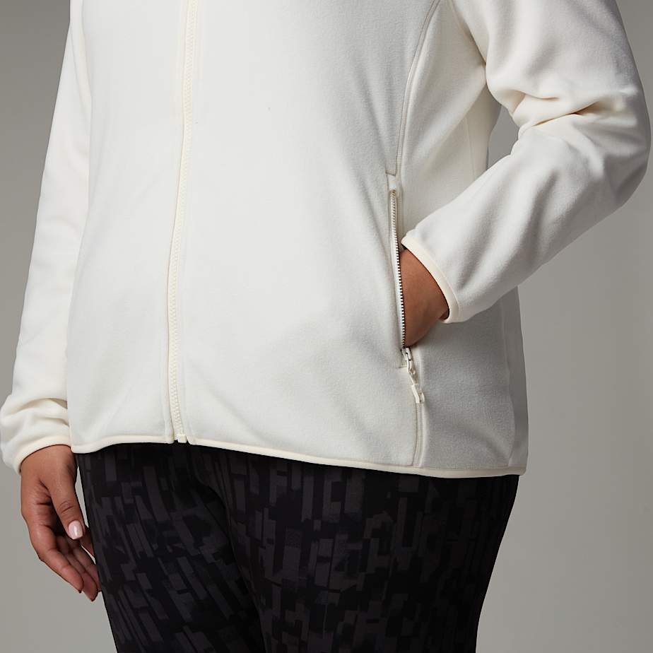 100 Glacier Fleece mit durchgehendem RV in bergre fr Damen TNF ALT9