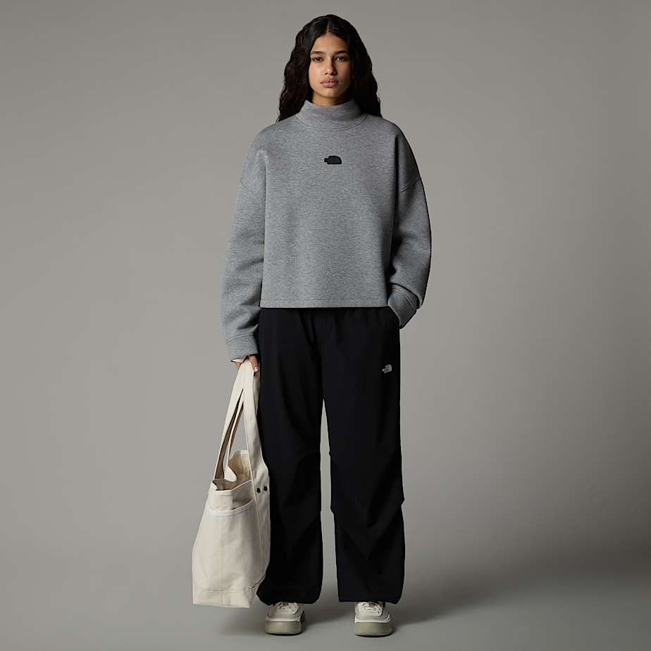 Womens Mock Neck Sweatshirt TNF ALT5