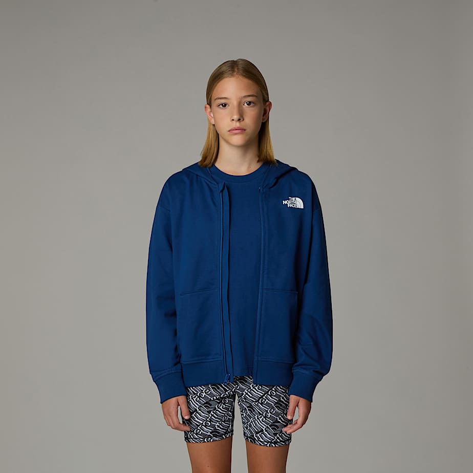Sweat à capuche zippé léger oversize pour fille - 6