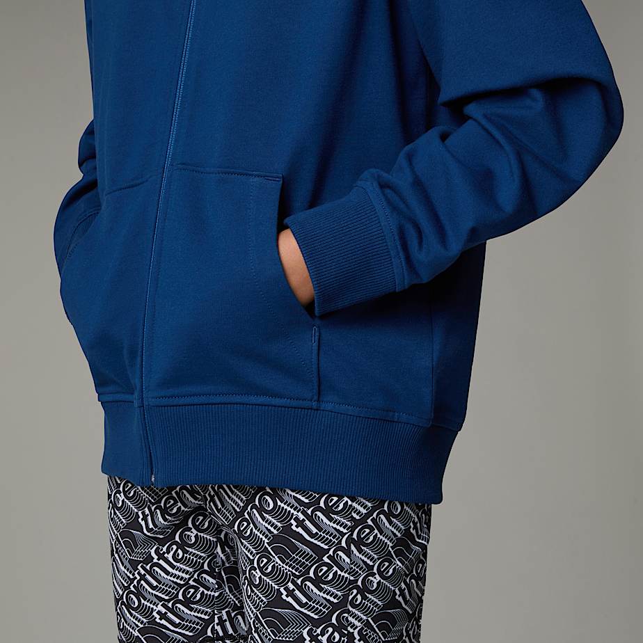 Sweat à capuche zippé léger oversize pour fille - 8