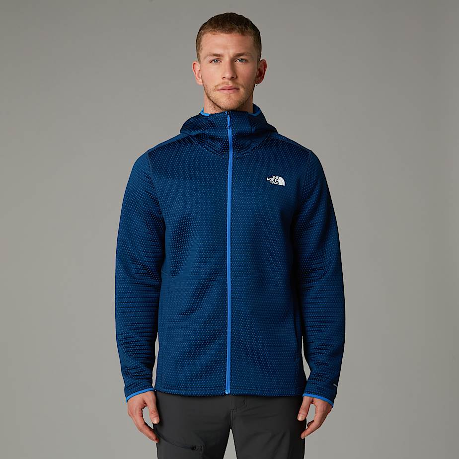 Men's Vertical Thermal Full-Zip Hooded Jacket