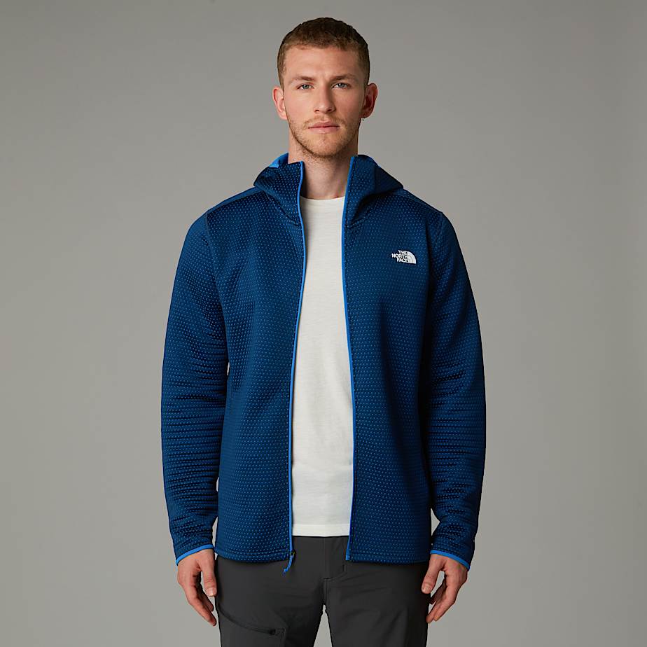 Men's Vertical Thermal Full-Zip Hooded Jacket