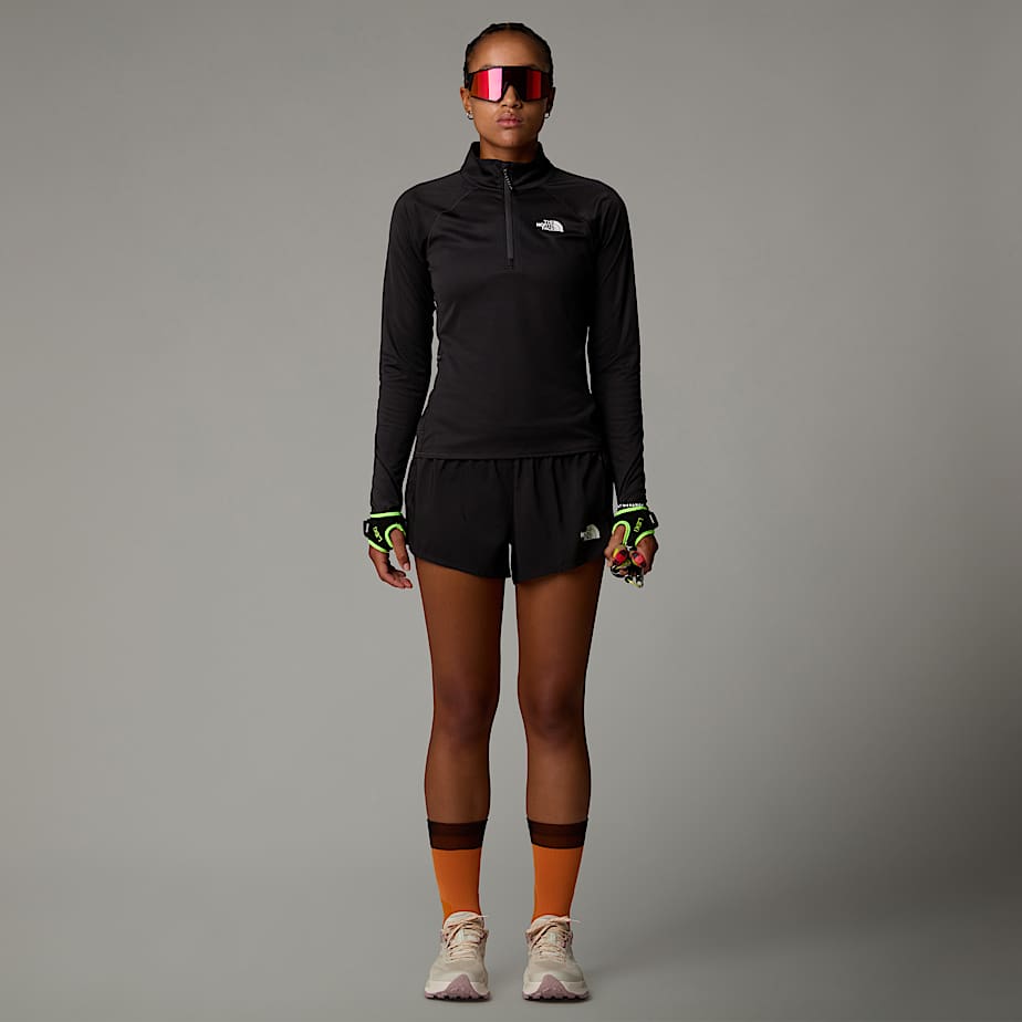 Top de manga comprida com fecho de correr de 14 Sunriser para mulher TNF ALT5