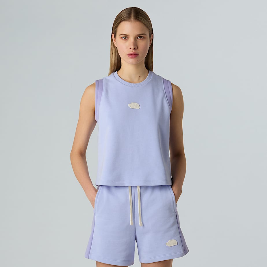 Women’s Terry Relaxed Cropped Tank Top - 3