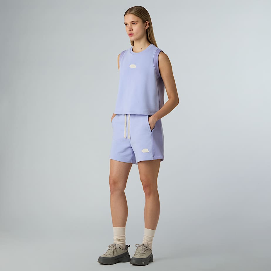 Womens Terry Relaxed Cropped Tank Top TNF ALT5