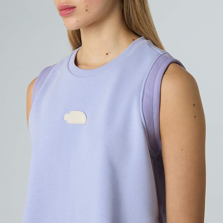 Womens Terry Relaxed Cropped Tank Top TNF ALT7