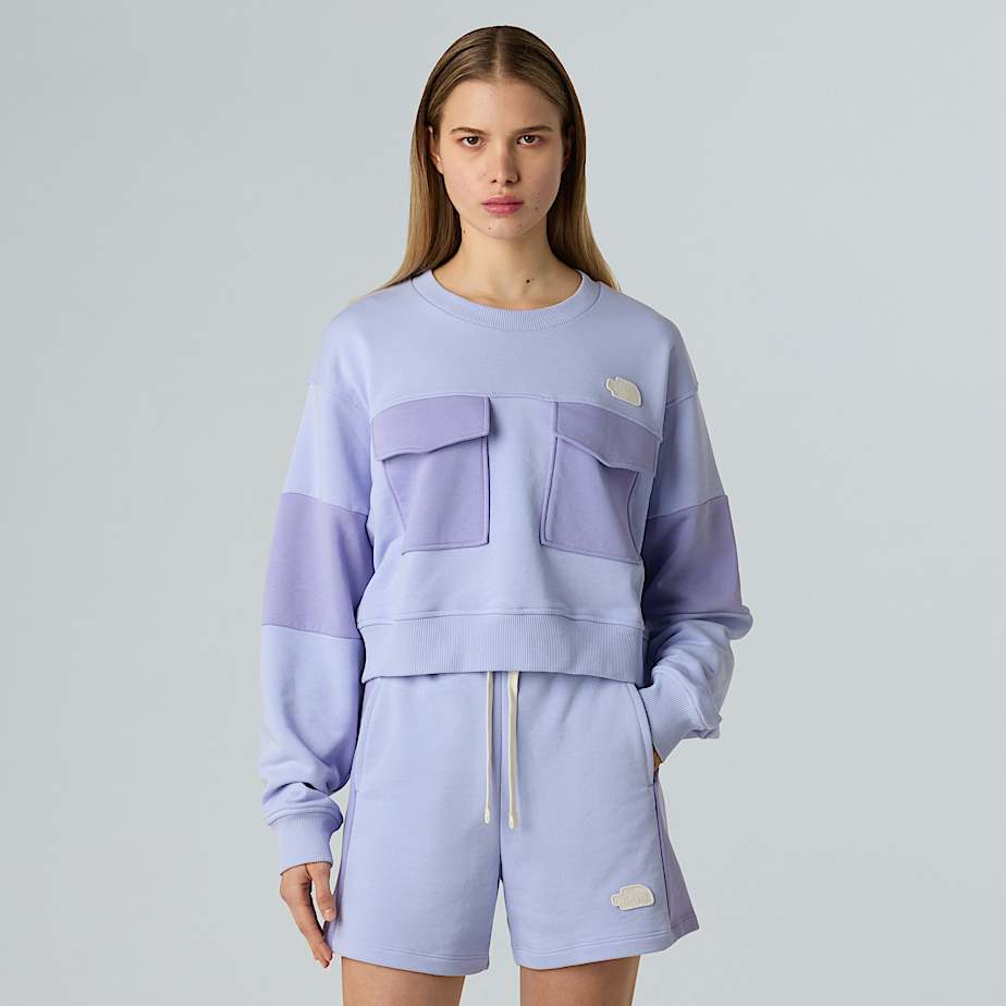 Terry Oversized Cropped Sweatshirt W TNF ALT4