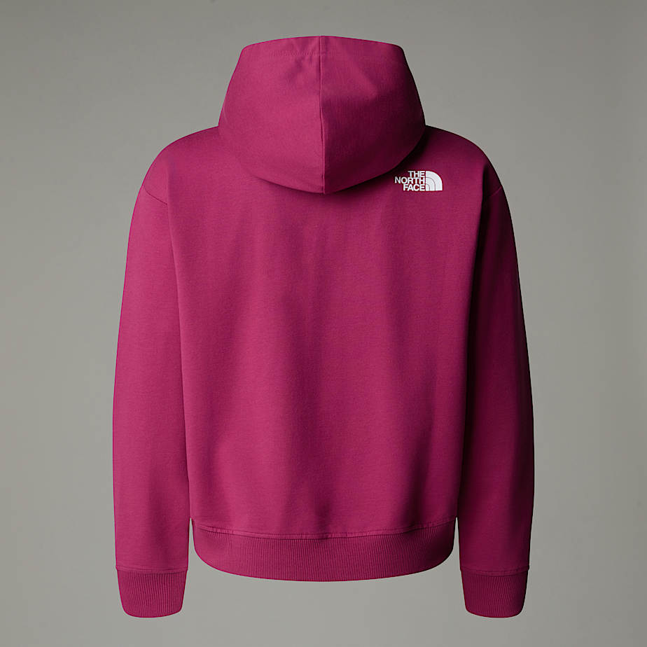 Light Kapuzenpulli mit durchgehendem RV in Oversize fr Mdchen TNF ALT1