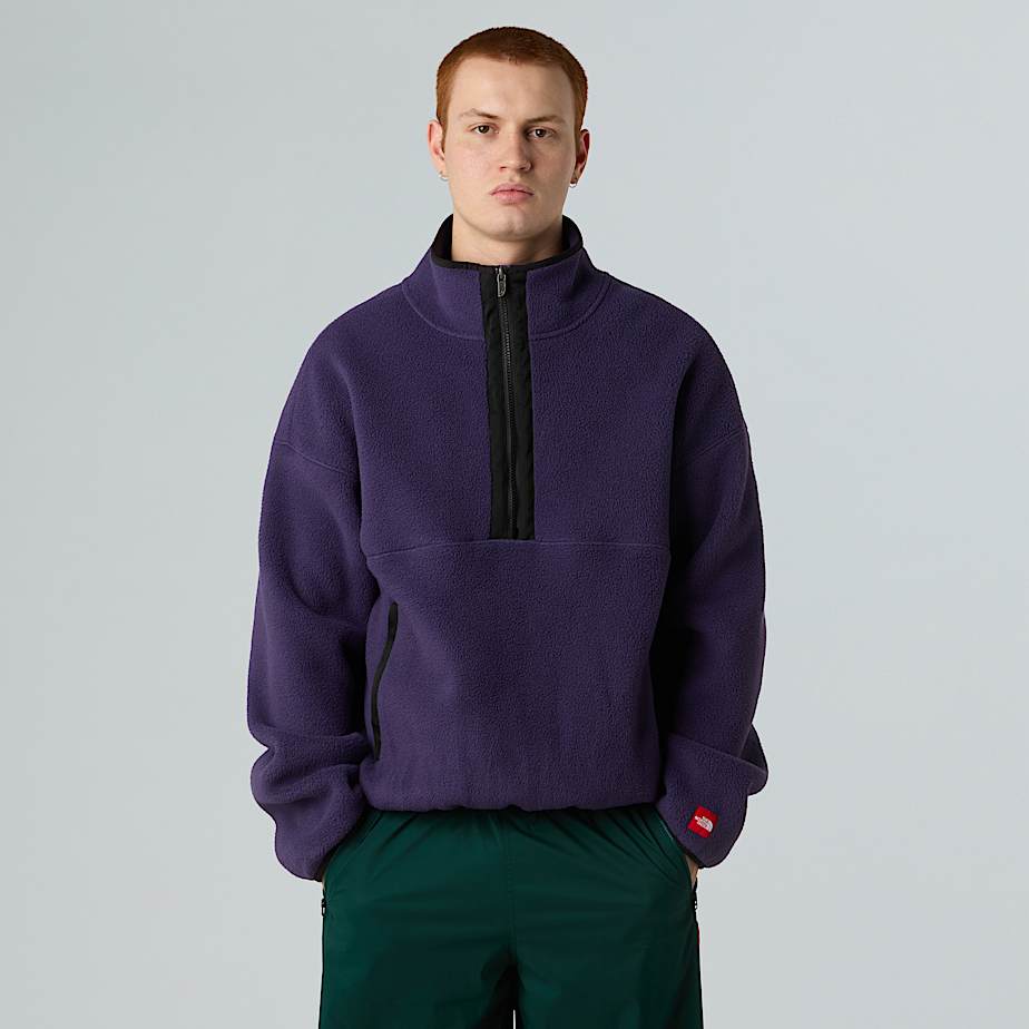 Unisex Red Box 1/2 Zip Fleece