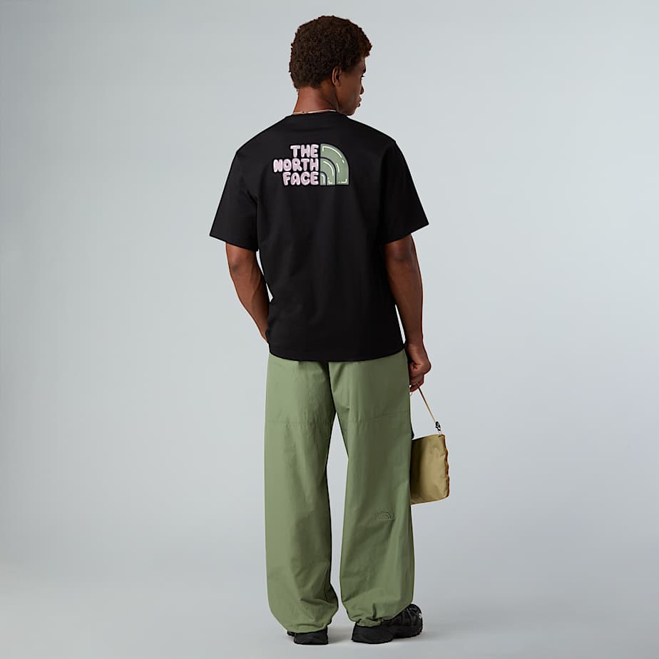 Unisex Bubble Logo Relaxed TShirt TNF ALT4