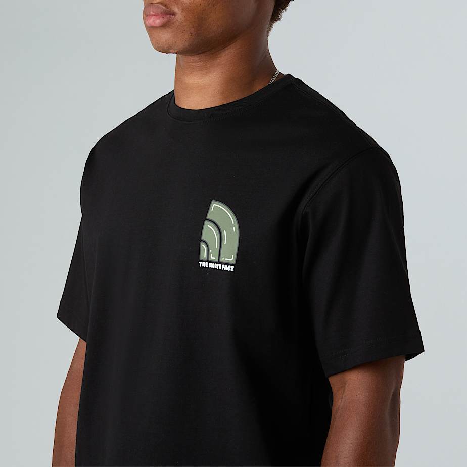 Unisex Bubble Logo Relaxed TShirt TNF ALT5