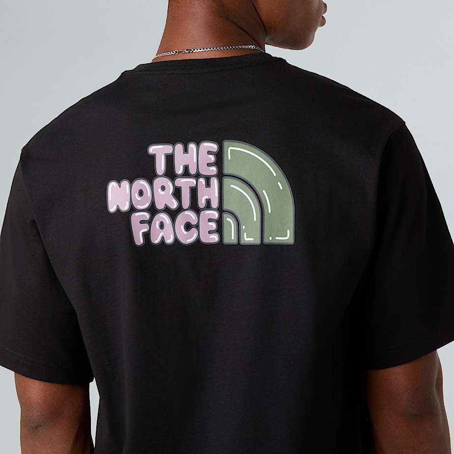 Unisex Bubble Logo Relaxed TShirt TNF ALT6