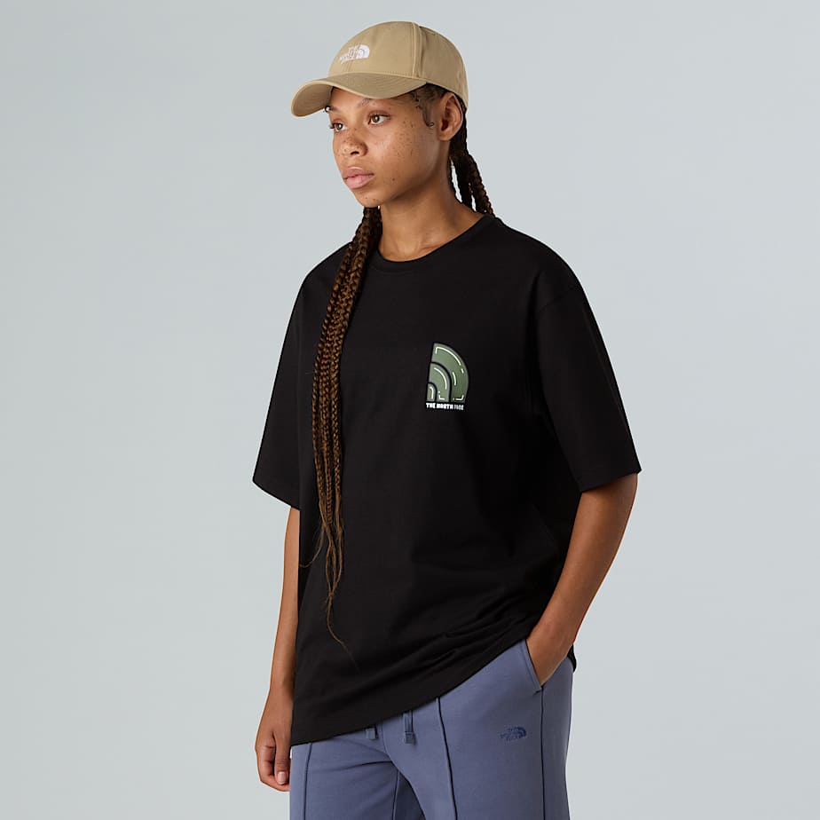 Unisex Bubble Logo Relaxed TShirt TNF ALT7
