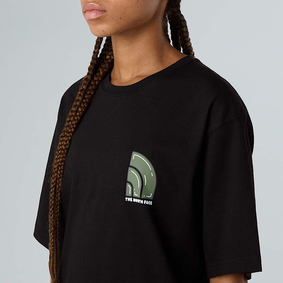 Unisex Bubble Logo Relaxed TShirt TNF ALT9