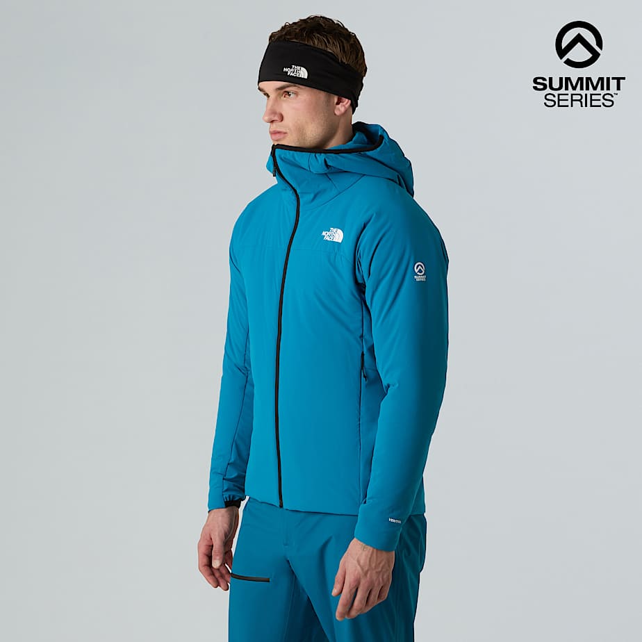 Summit Casaval Hybrid Midlayerhoodie voor heren TNF Dusk Blue HERO