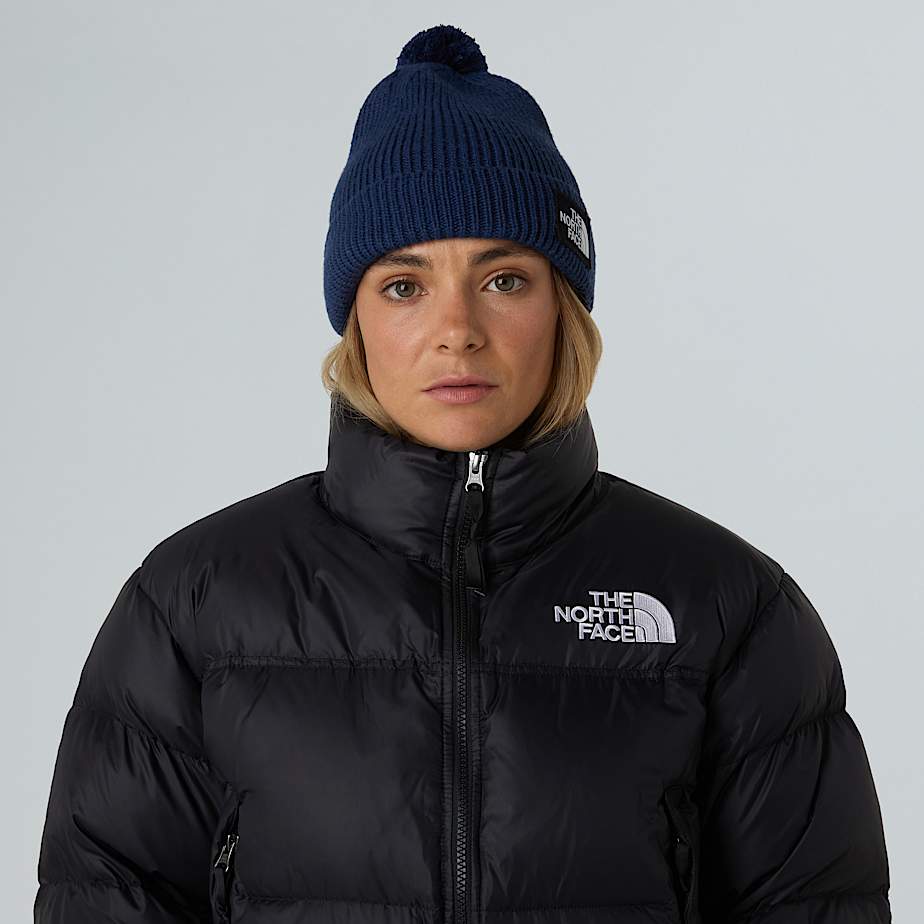 TNF Logo Box Pom Beanie TNF ALT12