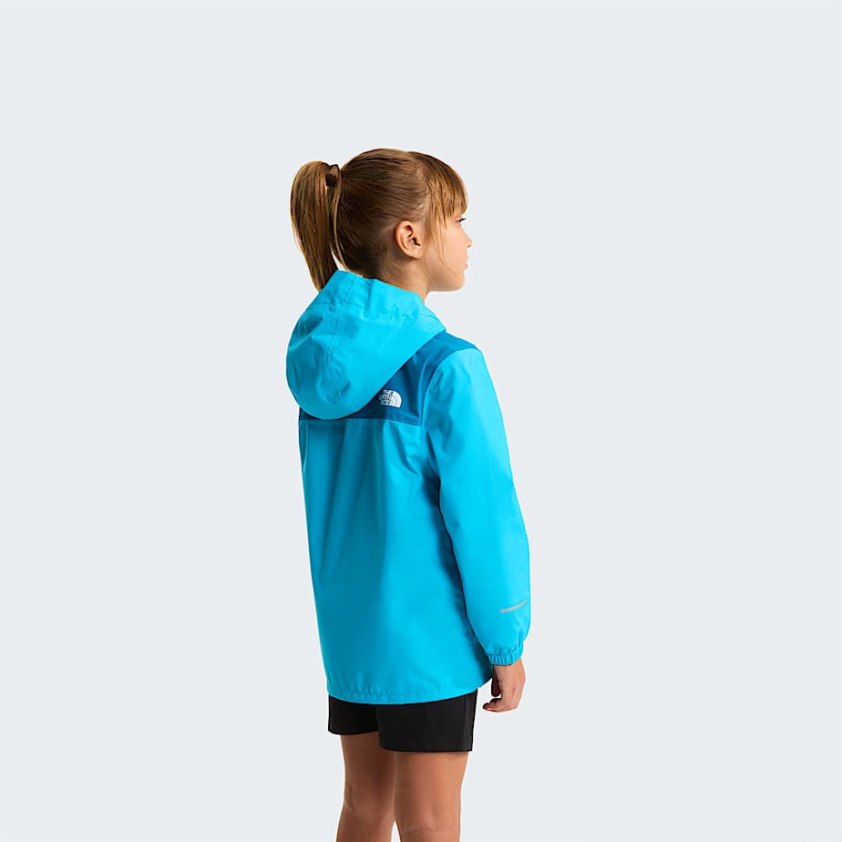 Kids Antora Rain Jacket TNF Meridian BlueDusk Blue ALT13