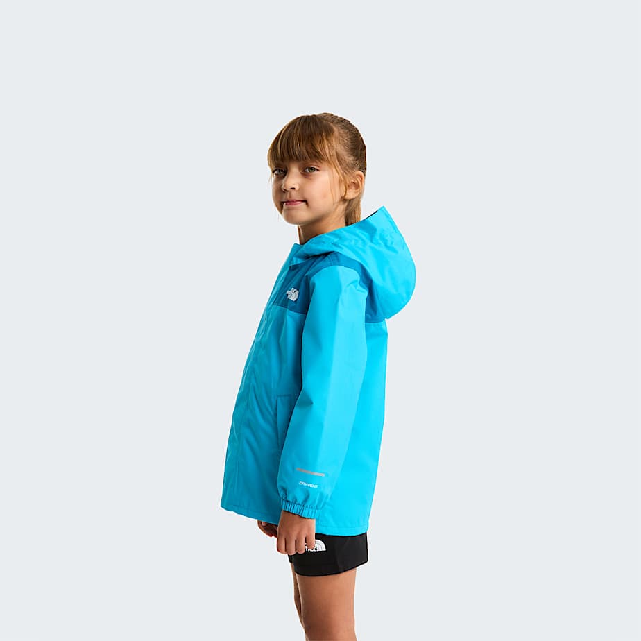 Kids Antora Rain Jacket TNF Meridian BlueDusk Blue ALT12