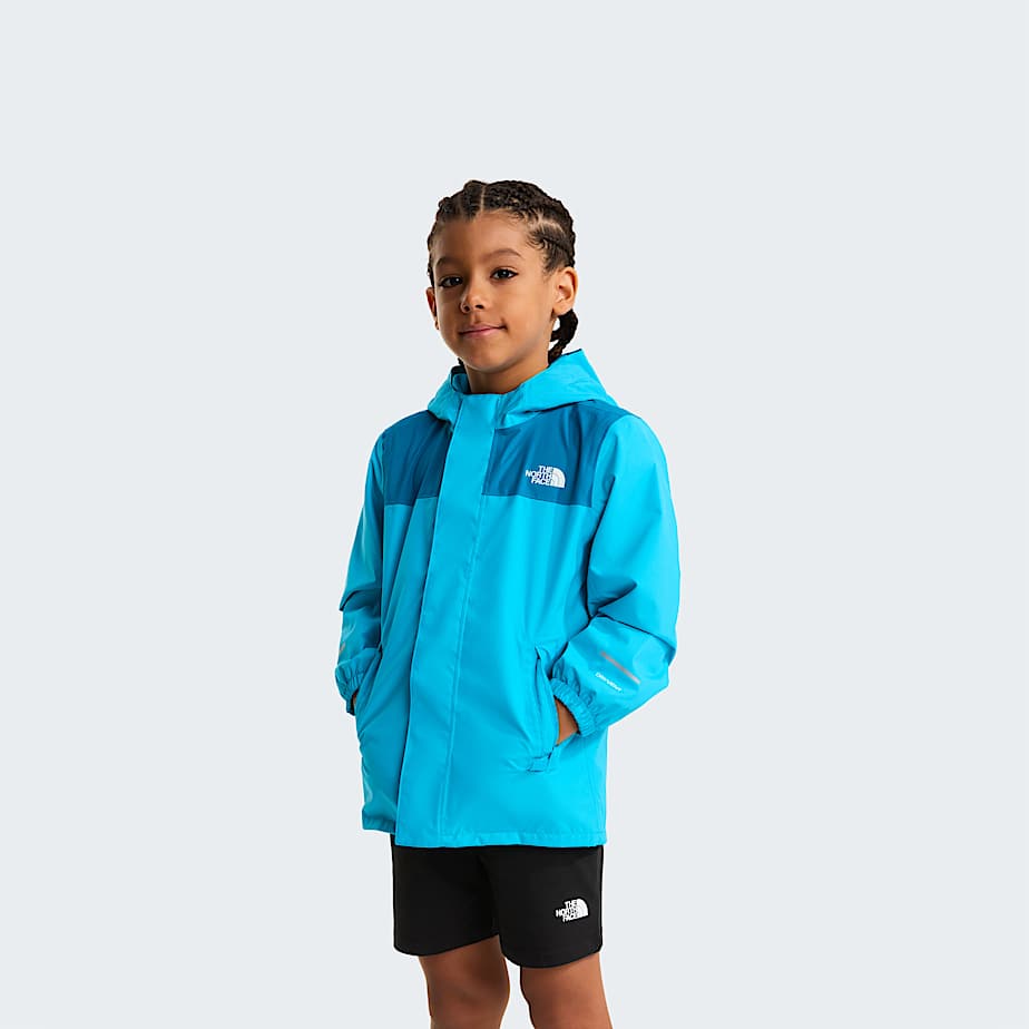 Kids Antora Rain Jacket TNF Meridian BlueDusk Blue HERO