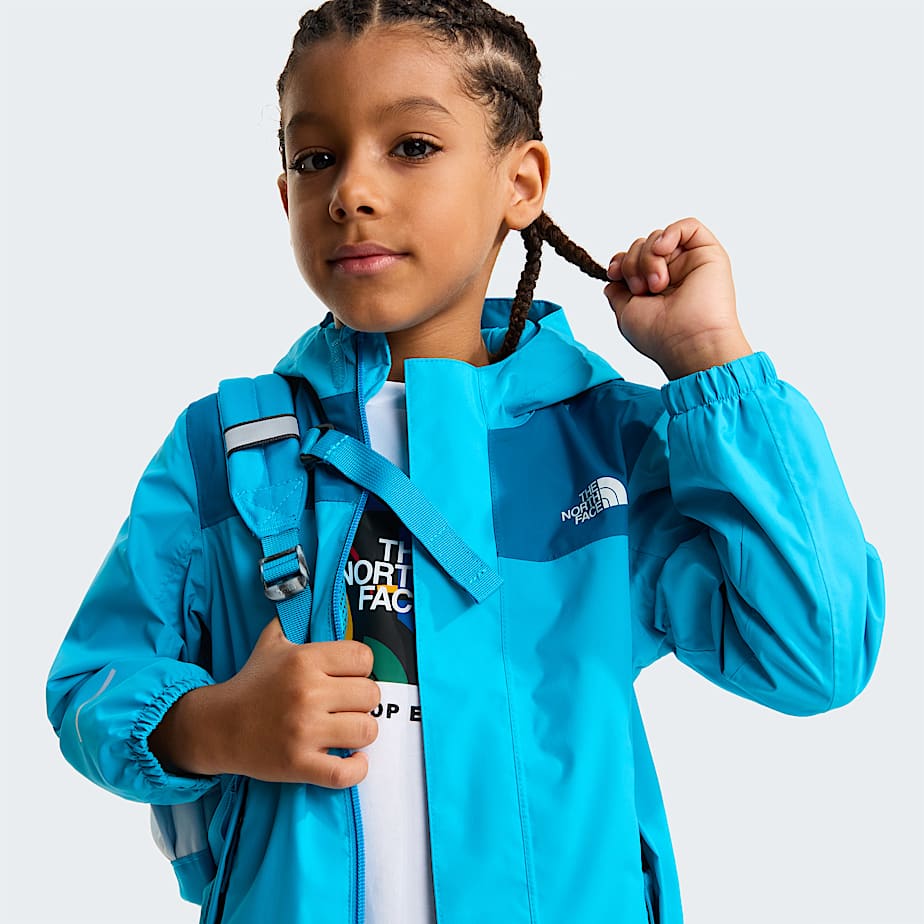 Kids Antora Rain Jacket TNF Meridian BlueDusk Blue ALT8