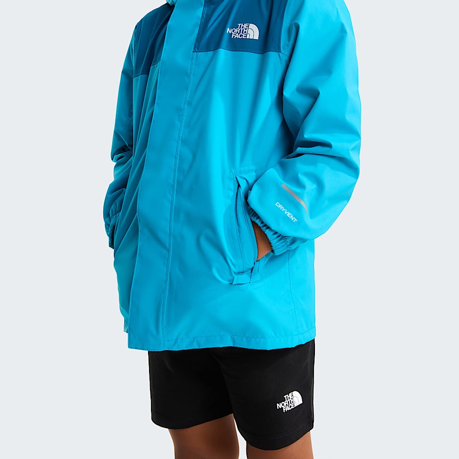 Kids Antora Rain Jacket TNF Meridian BlueDusk Blue ALT6