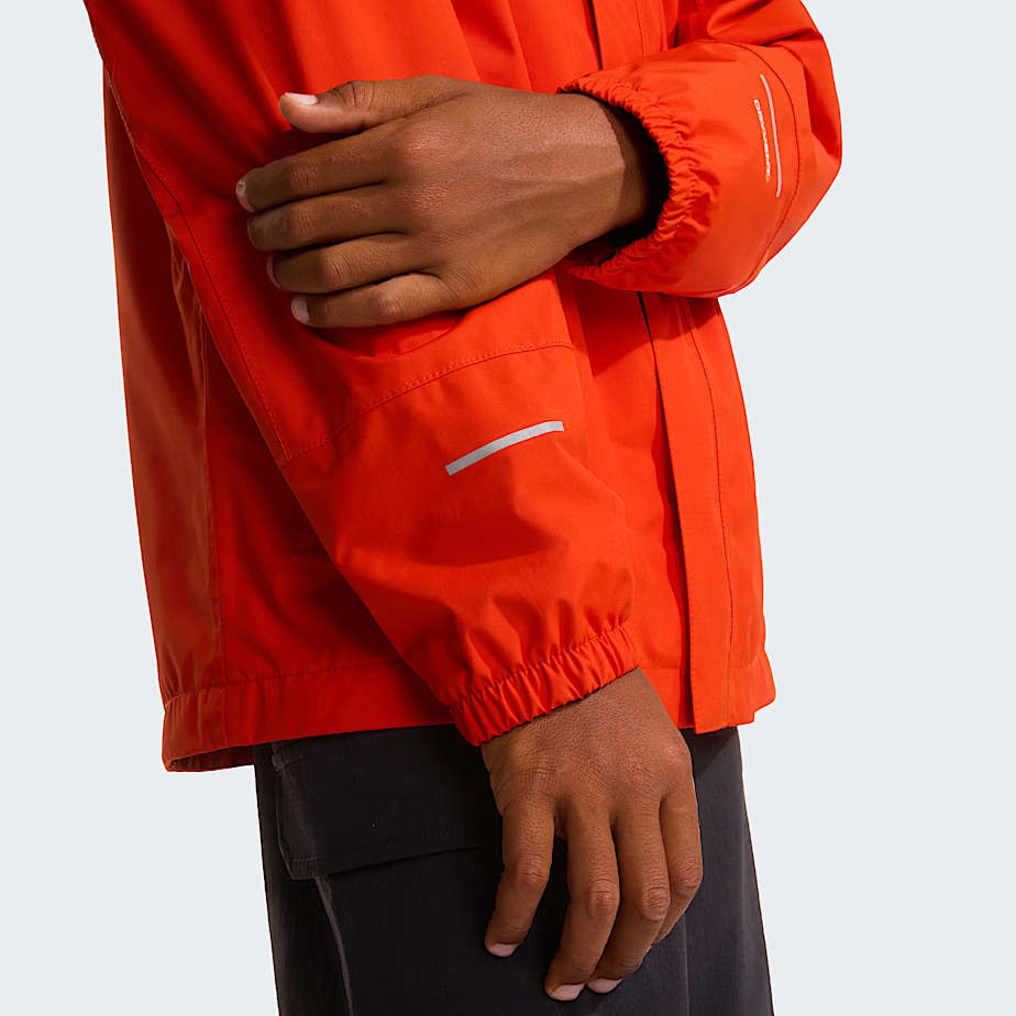 Boys Antora Rain Jacket TNF Lava Red ALT8