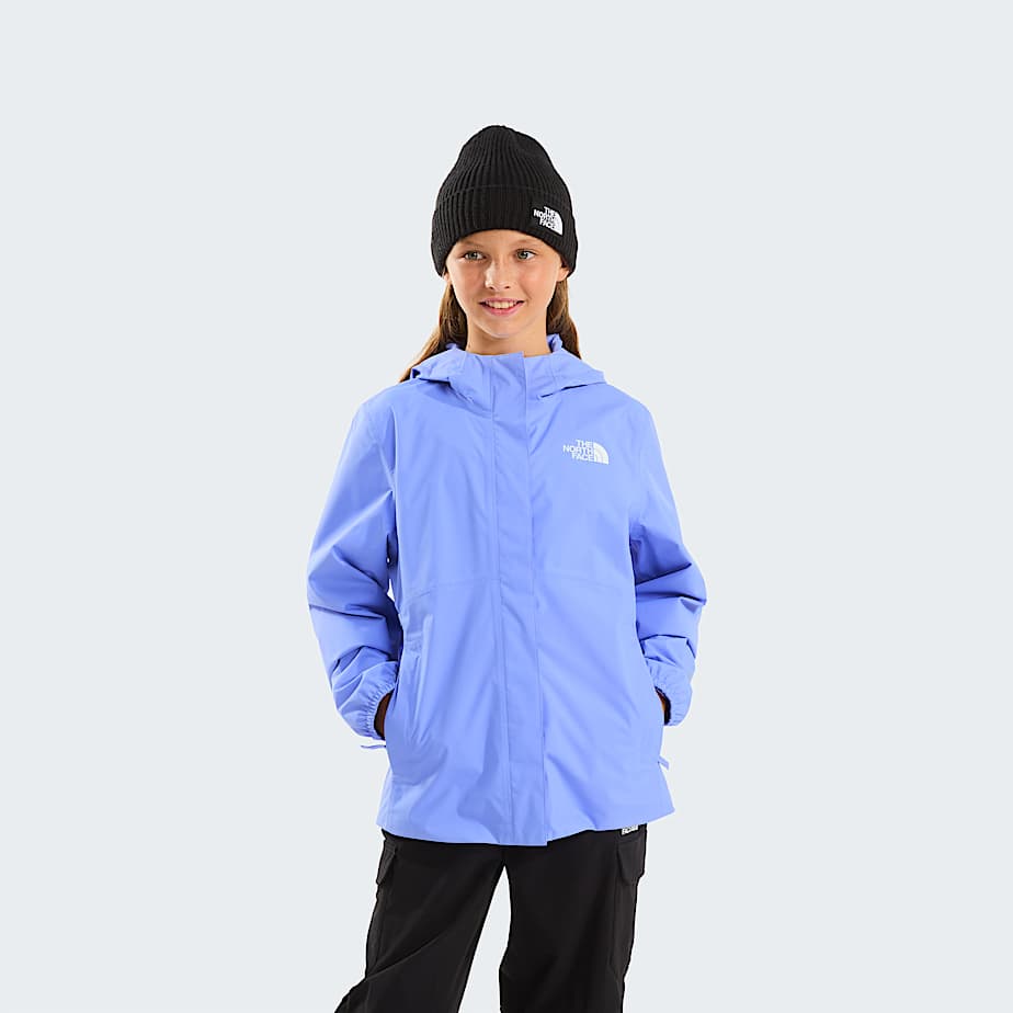 Antora Rain Jacket Girl TNF Periwinkle Glow HERO