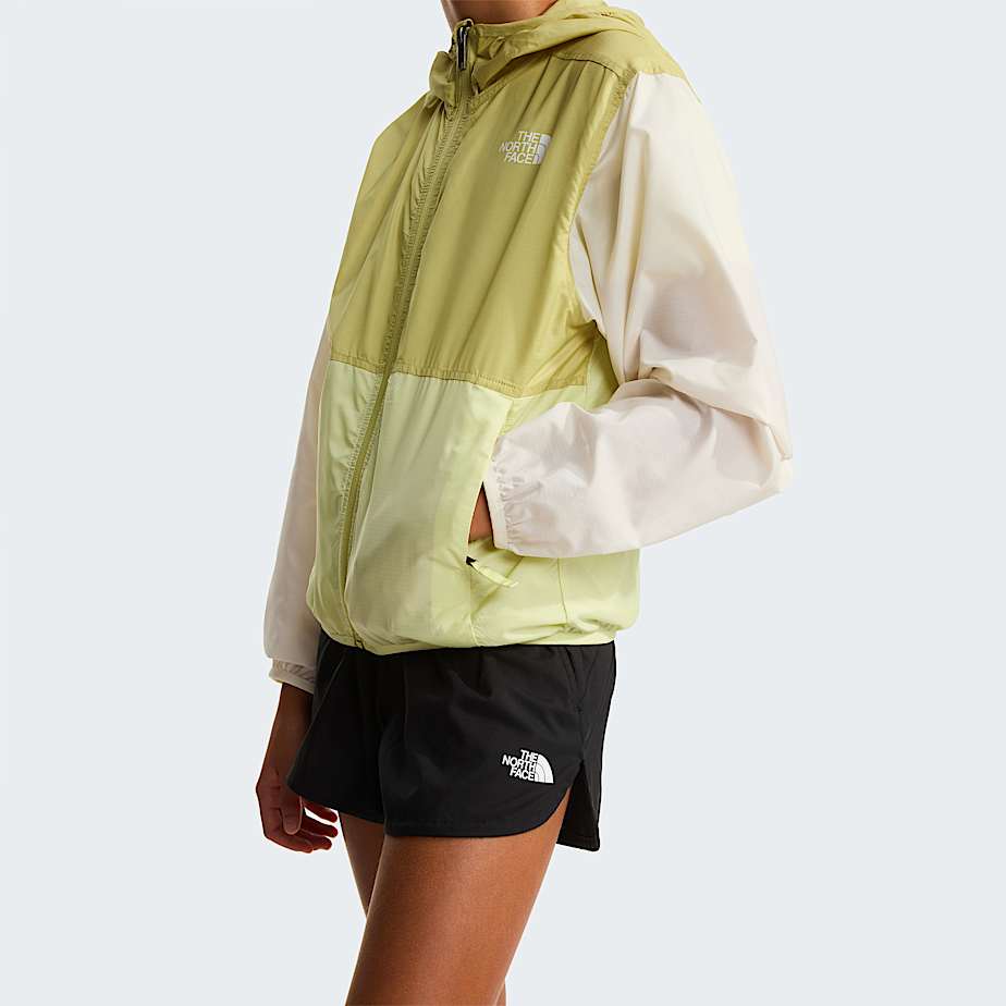 Girls Cyclone Wind Jacket TNF Lemon MistPearWhite Dune ALT6